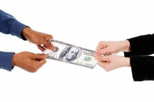 business people fighting over some us money