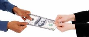 business people fighting over some us money