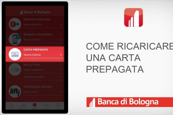 Servizio di ricarica carta prepagata tramite Home Banking