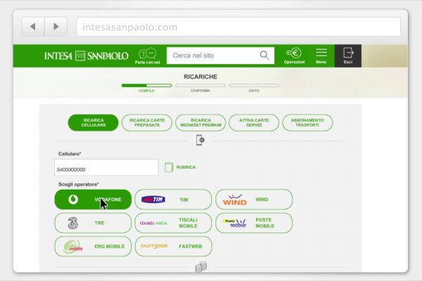Come ricaricare il cellulare con Home Banking