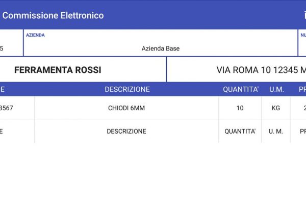 copia commissione