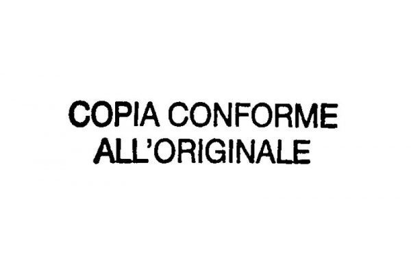 Cos’è la copia conforme?