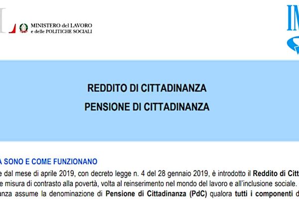 Come si compila il modulo SR180 per il Reddito di Cittadinanza