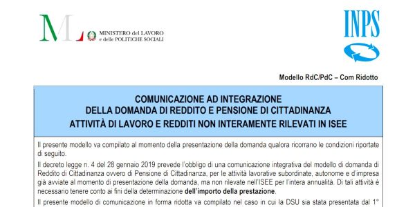 Come si compila il modulo SR182