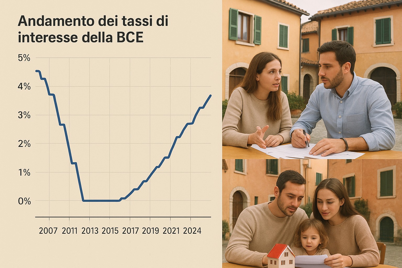 Doppio rialzo tassi BCE: conseguenze sui mutui in Italia