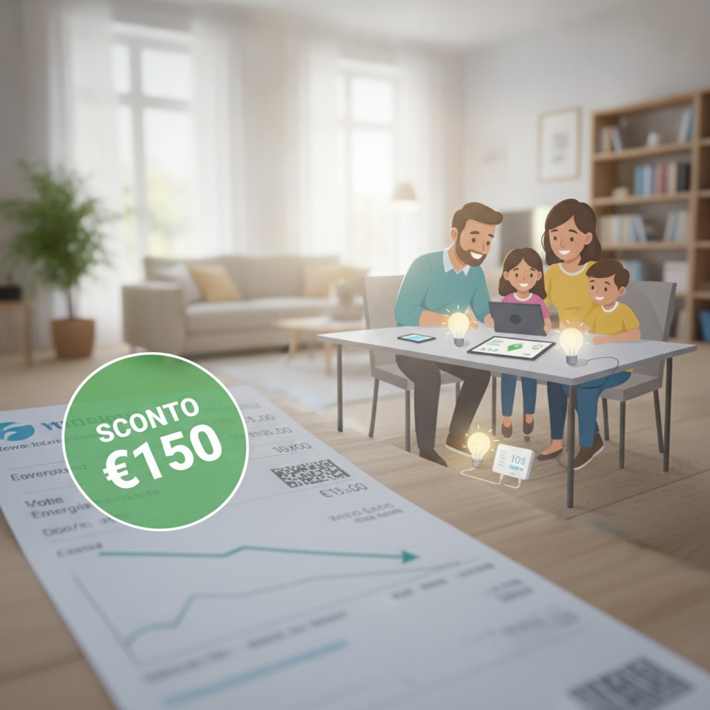 Bonus bollette 2026: sconto fino a 60 euro per famiglie a medio reddito