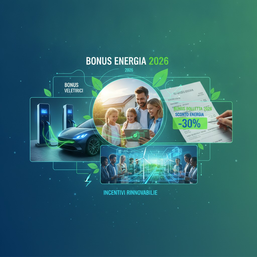 Guida completa ai bonus energia 2026: colonnine e bollette