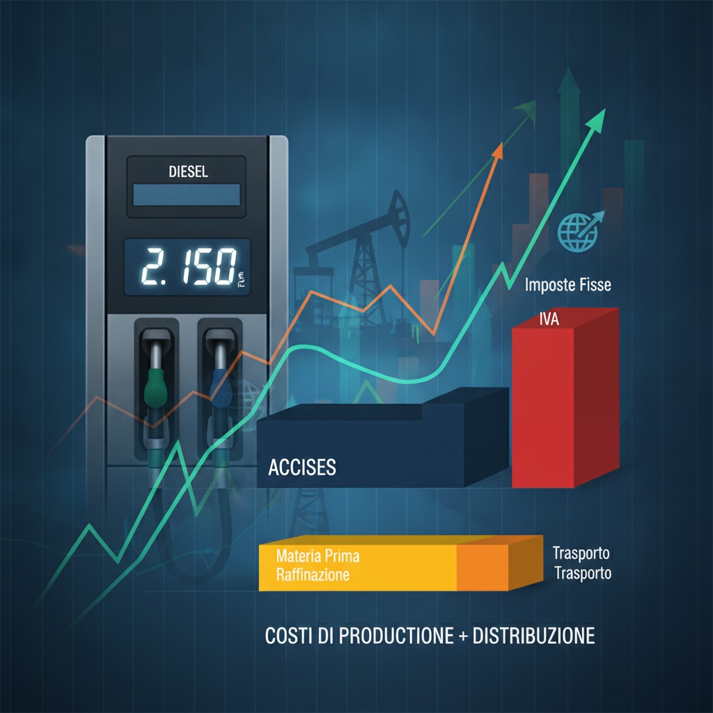 Perché il Prezzo del Diesel Ha Superato i 2 Euro al Litro