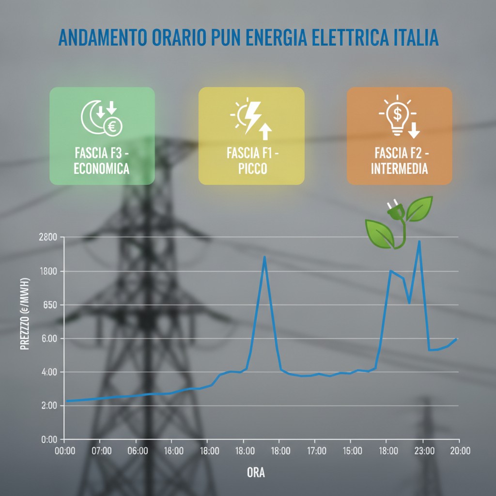 Il prezzo del PUN oggi: andamento e variazioni orarie