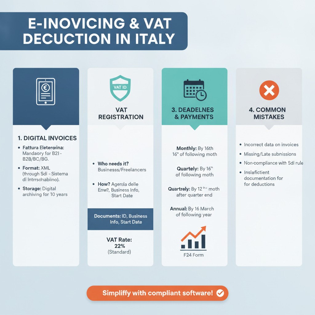 Detrazione IVA sulle e-fatture: guida e casistiche